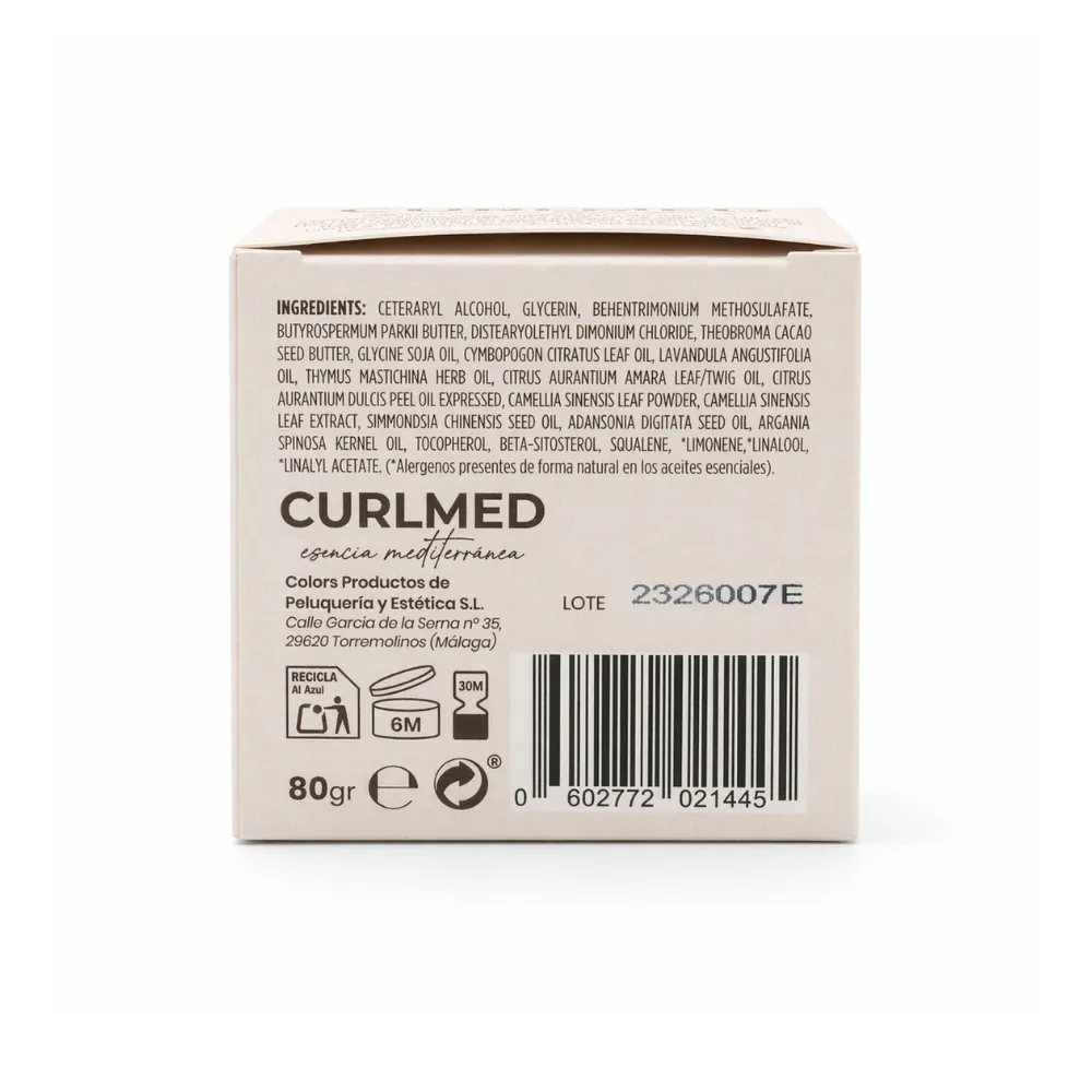 CurlMed Acondicionador Sólido Regenerador Puntas y Raíz Té Matcha 80g - Imagen 1